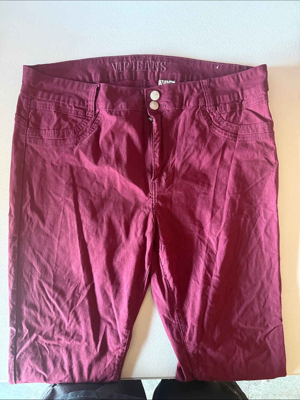 VIP Jeans Burgundy Skinny Pants
